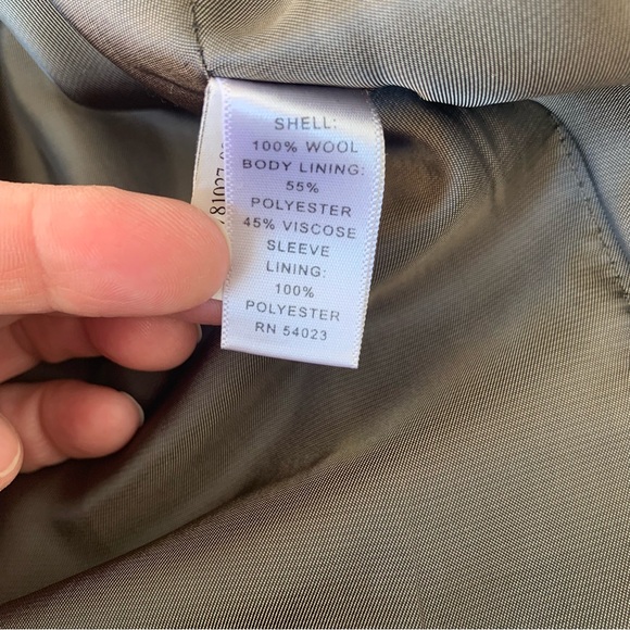 Banana Republic Blazer Wool Mens 40R Sports Jacket Gray Herringbone Tailored Fit - Picture 7 of 8